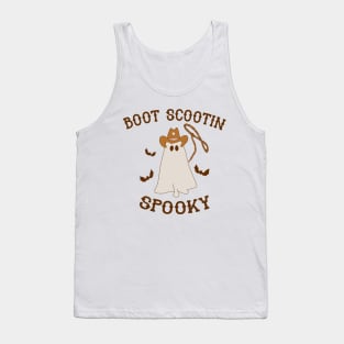 Halloween Cowboy Boot Scootin Spooky Tank Top